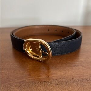 MICHAEL Michael Kors Tan and Blue Belt Classic Design